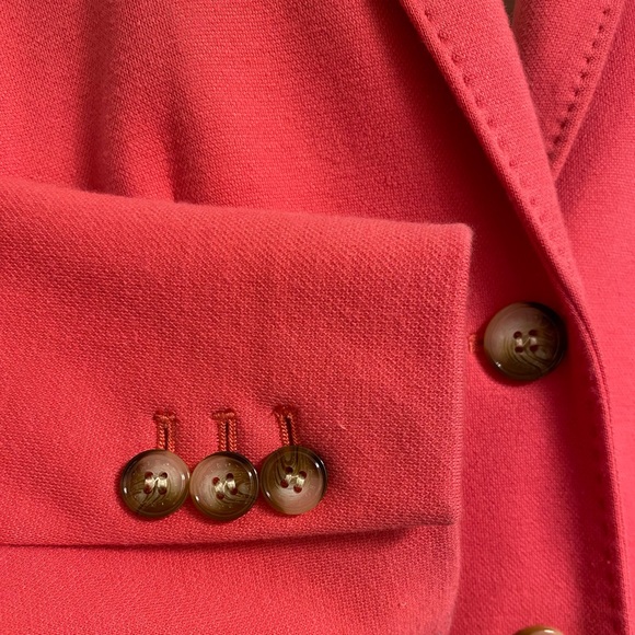 EUC Talbots Petite “Aberdeen” melon colored two button blazer, size 10 Petite - Picture 5 of 11